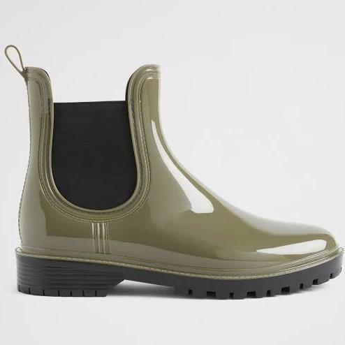 Seed Heritage Emily Jelly Ankle Boot in Fern Green 39