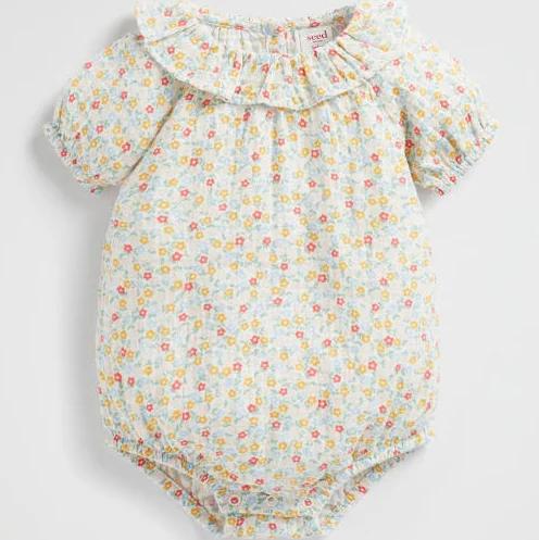 Seed Heritage Frill Neck Romper Assorted 00