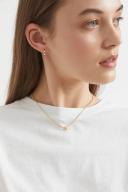 Seed Heritage Initial 'R' Necklace in Gold