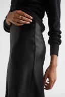 Seed Heritage Satin Slip Midi Skirt Black 06
