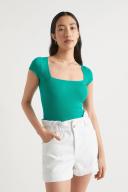 Seed Heritage Square Neck Rib Tee Green L