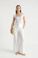 Seed Heritage Square Neck Rib Tee White M
