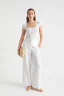 Seed Heritage Square Neck Rib Tee White XS