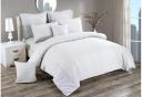 Seersucker King Size Doona/Duvet/Quilt Cover Set - White