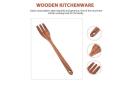 Set 2 Salad Stirrer Wooden Fork Portable Cooker Cooking Utensils