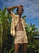 Setter - Shimmer Sunny Paisley Shorter-Length Swim Shorts