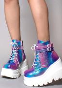 SHAKER-52 - Purple Multi Iridescent Vegan Leather 6