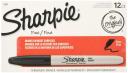 Sharpie Permanent Markers, Fine Point, Black 12-Count