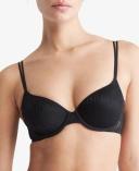 Sheer Marquisette Lace Lightly Lined Demi Bra Brown 8 A