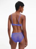 Sheer Marquisette Lightly Lined Demi Bra Blue 8 D