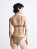 Sheer Marquisette Lightly Lined Demi Bra Multi 14 B