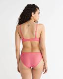 Sheer Marquisette Lightly Lined Demi Bra Pink 8 B