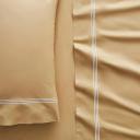 Sheridan 1200TC Palais Lux Flat Sheet in Gold Size: King | Cotton