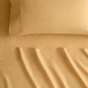Sheridan Abbotson Linen Fitted Sheet in Rockmelon Size: Queen
