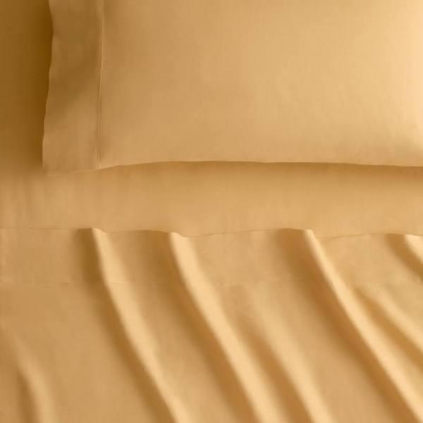 Sheridan Abbotson Linen Flat Sheet in Rockmelon Size: Queen