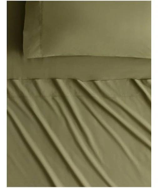 Sheridan Byren Percale Sheet Set in Aloe Size: Queen