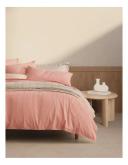 Sheridan Reilly Stripe Quilt Cover Set in Papaya Pink Single