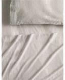 Sheridan Reilly Stripe Sheet Set in Dust Grey Single Sheet Set
