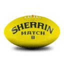 Sherrin AFL Match All Surface Football, Yellow, Size 3
