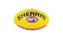Sherrin Leather AFL Replica Training Football Yellow 2
