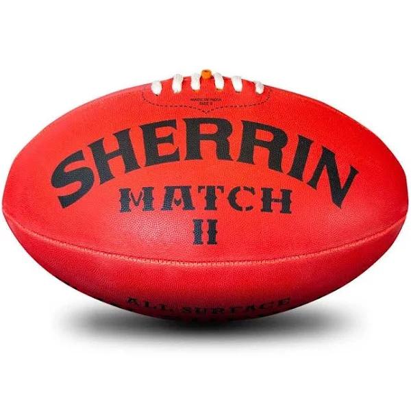 Sherrin Match II All Surface Ball- Red 1