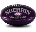 Sherrin Super Soft Touch Junior Australian Rules Ball Black / Red 8in