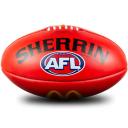 Sherrin Super Soft Touch Junior Australian Rules Ball Black / Red 8in
