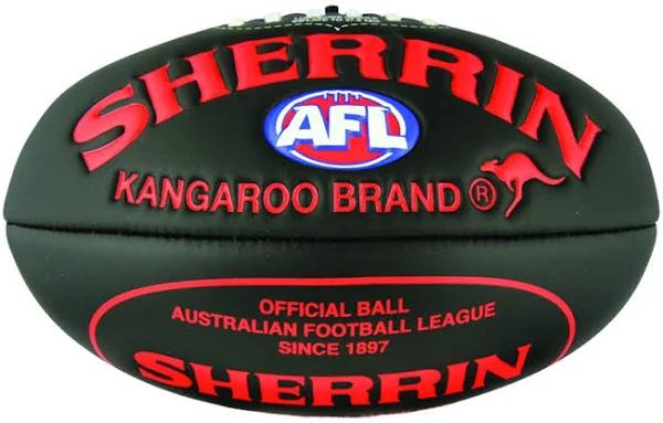Sherrin Super Soft Touch Junior Australian Rules Ball Black / Red 8in