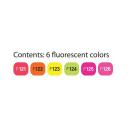 ShinHan Art 1200623 Fluorescent Colors 6-piece Marker Set, Price/ST