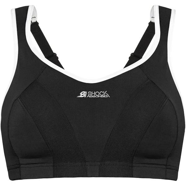 Shock Absorber Active Multi Sports Bra Black White Trim 6H