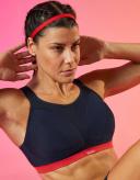 Shock Absorber Classic D+ Sports Bra - Navy/Red