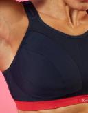 Shock Absorber Classic D+ Sports Bra - Navy/Red