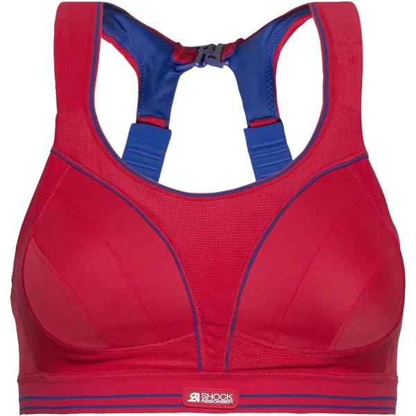 Shock Absorber Ultimate Run Bra - Red/Blue