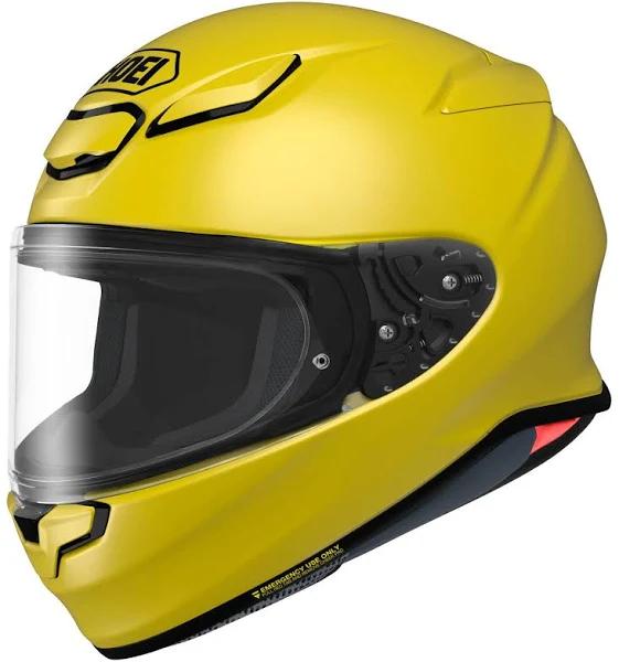 Shoei RF-1400 Solid Helmet (Medium, Brilliant Yellow)