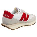 New Balance 237 Sneakers in White and Red