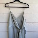 SHONA Joy Luxe Tie Front Cocktail Dress - Eucalyptus