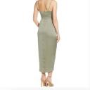SHONA Joy Luxe Tie Front Cocktail Dress - Eucalyptus
