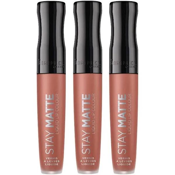 Shop Online Makeup Warehouse - 3 x Rimmel Stay Matte Liquid Lip Lip Colour 5.5ml 720 Moca