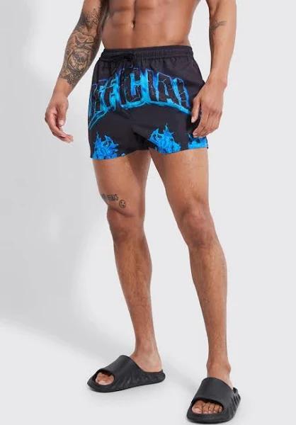 Short Length Official Graphic Swim Shorts