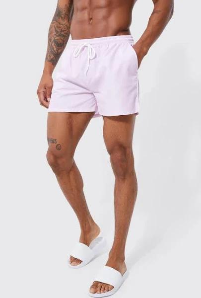 Short Length Piping Swim Shorts