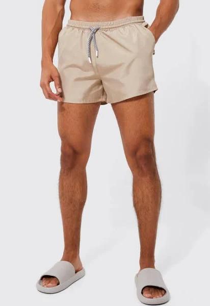 Short Length Plain Swim Shorts