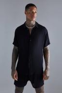 Short Sleeve Cheese Cloth Shirt and Short Set