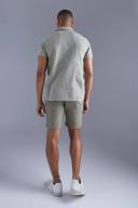 Short Sleeve Linen Look Slub Shirt