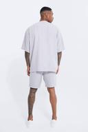 Short Sleeve Oversized Linen Baseball Shirt & Short Set