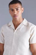 Short Sleeve Regular Linen Look Shirt