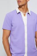 Short Sleeve Textured Jersey Shirt