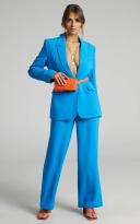 Showpo | Bonnie Tailored Wide Leg Pants in Blue - 10 (M)