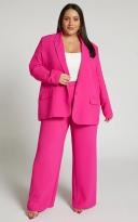 Showpo | Bonnie Tailored Wide Leg Pants in Pink - 20 (XXXXL)