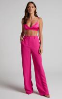 Showpo | Bonnie Tailored Wide Leg Pants in Pink