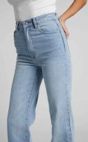 Showpo | Dexter Straight Leg Denim Jeans in Mid Blue Wash - 10 (M)